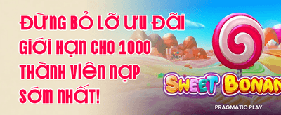 Thưởng Chào Mừng 100% promotion